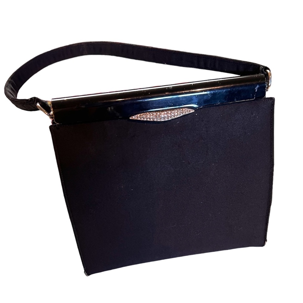 Lewis Antelle vintage BLACK SATIN BAG